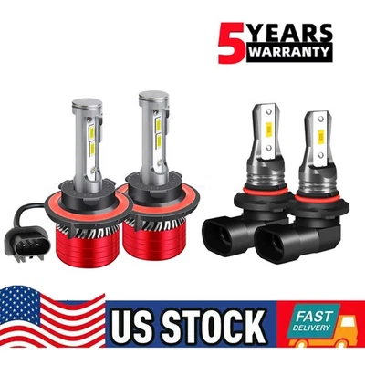 Combo de faros LED + faros antiniebla para Mitsubishi Raider 2006-2009 H13 9145 Foto 1 de 4