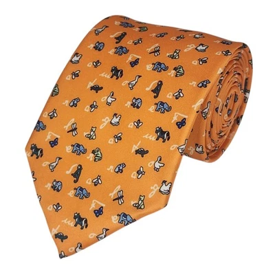 Corbata Hombre Diseño Estampado Animal 100% Microfibra 3.25" W x 58" L Foto 1 de 3