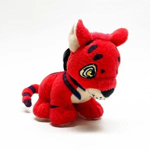 Mini peluche Kougra rojo Neopets con mascota Snarhook, juguete Happy Meal de McDonald's - Imagen 1 de 4