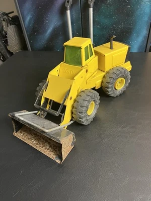 VTG Tonka Pressed Steel Mighty Front End Loader Yellow Metal USA 3940 - Image 1 of 4