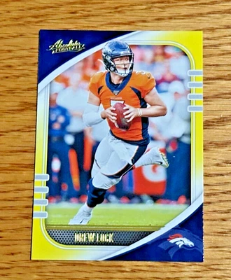 DREW LOCK 2020 Panini Absolute #45 Yellow - Image 1 of 2