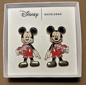 Disney x BAUBLEBAR Kissed Mickey Mouse 3D Drop Moveable Earrings-Valentines Day - Picture 1 of 10