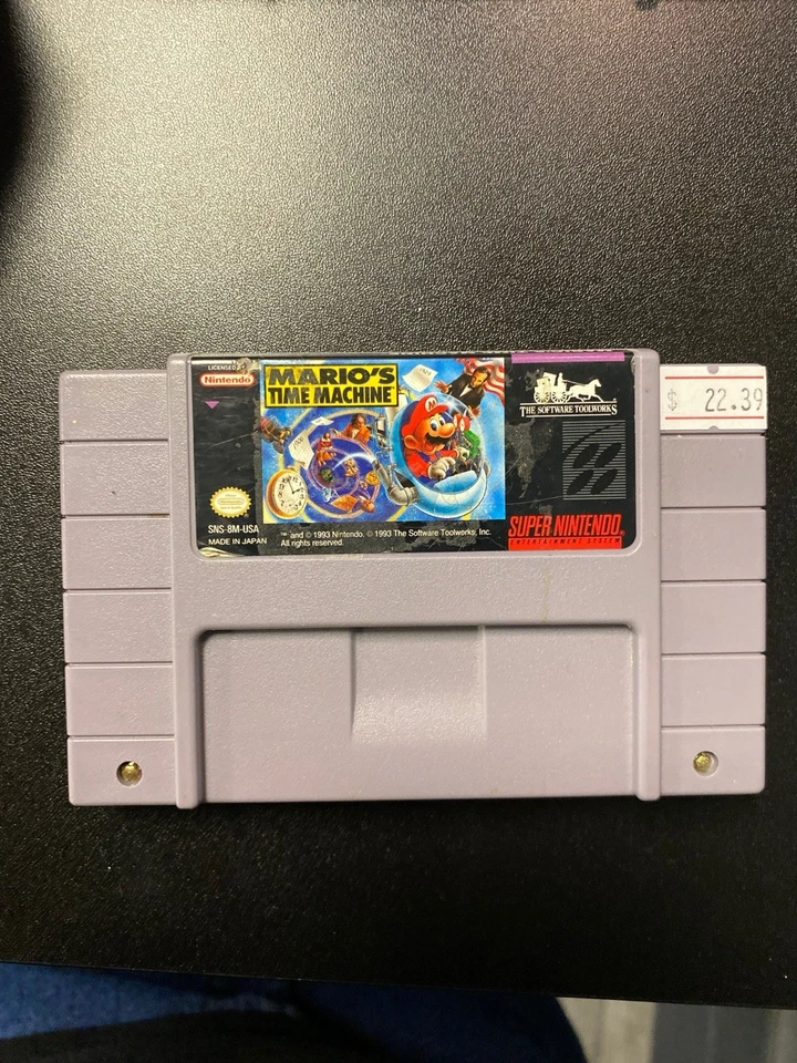 Mario's Time Machine (Super Nintendo Entertainment System SNES, 1993) - Image 1 of 2