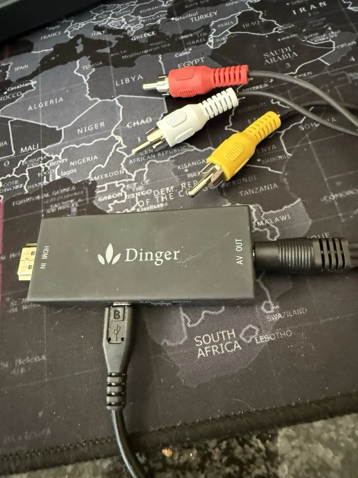 HDMI To RCA AV Adapter Converter Cable CVBS 3RCA 1080P Composite Video Audio - Image 1 of 1