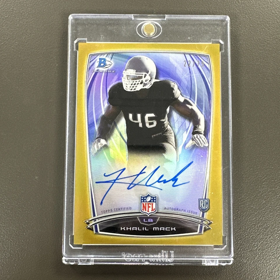 Bowman Chrome 2014: # 23 Khalil Mack RC refractor de oro automático/75 Foto 1 de 1