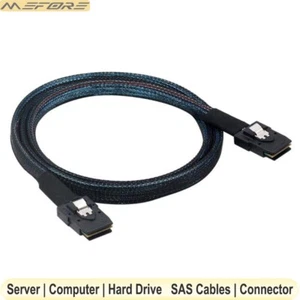 Mini SAS SFF-8087 HD to SFF-8087 36Pin Internal Server Hard Disk RAID Cable - Picture 1 of 7