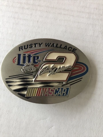 Rusty Wallace Miller Lite #2 belt buckle NB3 Nascar Limited Edition #d/25000 Cover