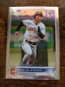 Aggiornamento Topps Chrome 2022 USC178 Steven Kwan RC - Cleveland Guardians - Foto 1 di 2