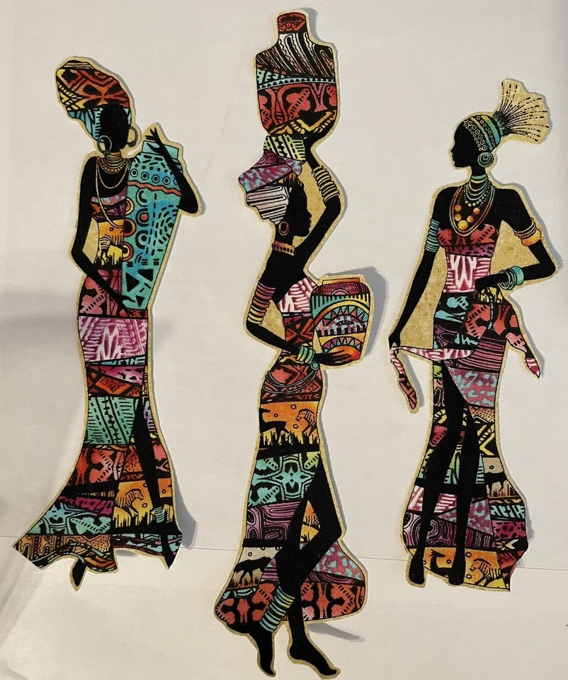 Damas africanas - Lindos apliques de tela de hierro Foto 1 de 1