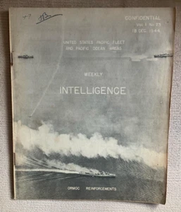WWII 1944 WEEKLY INTELLIGENCE US Pacific Fleet*Mines*Flak*Manila*Pelelieu+++ - Picture 1 of 17