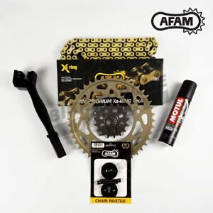 AFAM X-ring Chain and Sprocket Kit (Alloy Rear) fits KTM 600 MX LC4 1988-1989