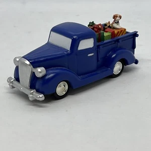 Lemax Old Blue Plastic Christmas Truck Gifts And Dog. - Bild 1 von 7