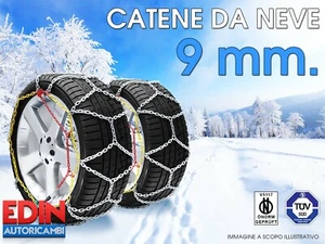 CATENE DA NEVE OMOLOGATE AUTO 9mm GR. 110 215/50R18 215/50/18 - Foto 1 di 1