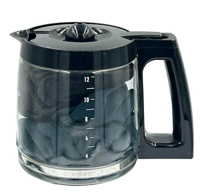 Hamilton Beach FLEXBREW 12 Cup Coffee Carafe Decanter Pot Black Lid Handle - Image 1 of 4