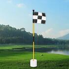 Golf Putting Green Flag and Hole Cup Backyard Home Golfing Practice Putting