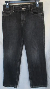 Vintage Wrangler Jeans Boys 10 Husky Black Straight Leg - Picture 1 of 5