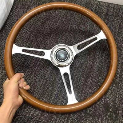 NARDI Classic 370mm Volante Coche Madera con Bocina ND Soporte Cromo Foto 1 de 4