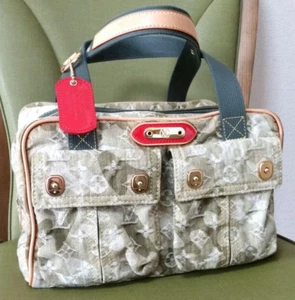 Louis Vuitton Takashi Murakam Monogramouflage Denim Jasmine Bag Excellent JAPAN - Picture 1 of 10