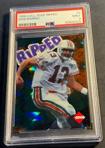1996 DAN MARINO COLLECTORS EDGE RIPPED #9 PSA 9 POP 6 (325) - Picture 1 of 2