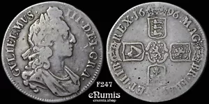 Gran Bretagna, Guglielmo III, Corona 1696, OTTAVO, primo busto, ottime condizioni - Foto 1 di 4