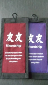 Friendship Book Mark Mini Hanging Sign Fair Trade Inspirational Wise Words Gift