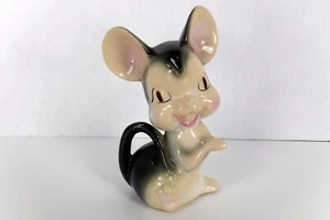 Vintage The Pottery Hawaii Maus Figur grau großes Ohr 6" groß - Bild 1 von 7