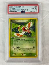 PSA 10 Gem Mint Yanma 2004 EX Team Rocket Returns #28