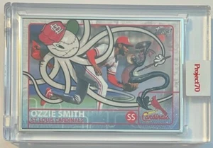 2021 Topps Project70 #119 - 2009 Ozzie Smith Artist Proof Silver Framed 42/51 - Picture 1 of 3