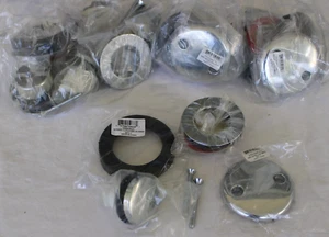 AB&A 63394 - Kit de ajuste de drenaje de bañera con 2 orificios y tapón táctil cromado - Lote de 5 - Imagen 1 de 3