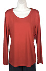 Womens Banana Republic Endless Tee Shirt Red Top Size M Cotton Modal Breathable