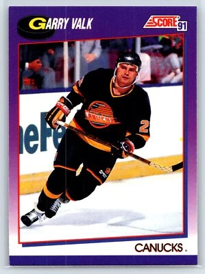 1991-92 Score American Garry Valk Vancouver Canucks #195 - Image 1 of 2