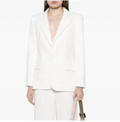 NWOT A.L.C. Women's Davin II Single-Breasted Blazer in White Size 8 - Image 1 of 4