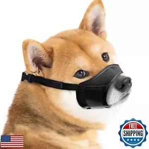 YAYOSUE Dog Muzzle for Small Puppy Dogs, Air Mesh Mouth Guard Adjustable Drin - Picture 1 of 5