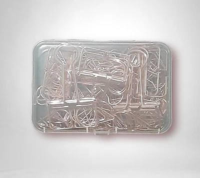 Clips de carpeta de 15 piezas y clips de papel de 60 piezas, clips de oro rosa de tamaño surtido con estuche Foto 1 de 4