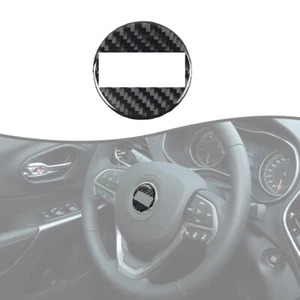 Steering Wheel Center Cover Trim Sticker For Jeep Wrangler JK 11-17/Compass 11+ - Picture 1 of 7