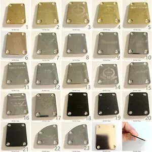 Guitar Neck Plate Back Cover for Fender ST TL Squier Guitar Chrome/Gold/Black - Picture 1 of 96