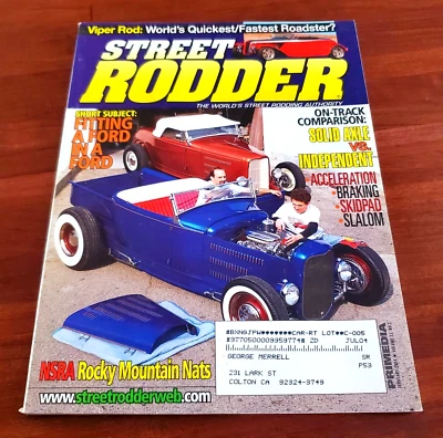 STREET RODDER: SHORT SUBJECT FITTING A FORD IN A FORD FEBRUARY 2004 MAGAZINE Foto 1 de 4