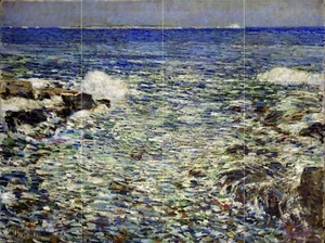 Childe Hassam Surf, Isles of Shoals Keramik Wandbild Spritzschutz Badfliese #796 - Bild 1 von 1