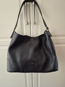 Aspinal of London Black Leather Hobo Shoulder bag - Picture 1 of 11