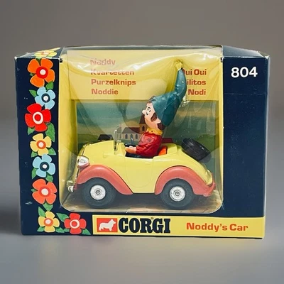 Vintage Corgi Noddy’s Car 804 Enid Blyton Noddy 1975 - With Box Old Shop Stock - Image 1 of 4