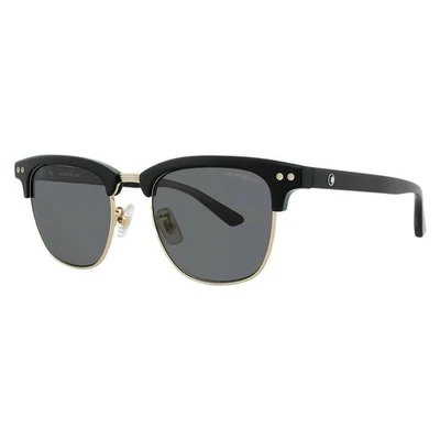 Óculos de sol Montblanc cinza quadrado masculino MB0382S 001 52 MB0382S 001 52 - Imagem 1 de 4