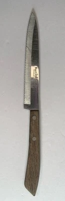 "Cuchillo para carne Regent Sherwood hoja de 5"" mango de madera de acero inoxidable 9,5"" de colección" Foto 1 de 4