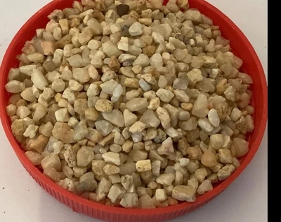 450g REAL3/7mm YELLOW NATURAL POT TOPPER DECORATIVE GRAVEL DRESSER STONE DIORAMA - Image 1 of 2