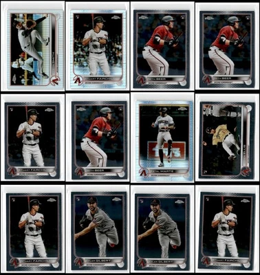 2022 年 Topps Chrome 亚利桑那 Diamondbacks (32) 卡套装 - 最后机会 - 不要我... — 第 1/4 张图片