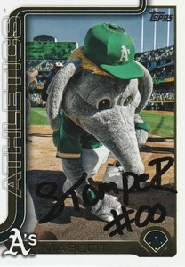 OAKLAND A'S MASCOT "STOMPER" SIGNED TOPPS 2025 CARD RARE - Picture 1 of 1