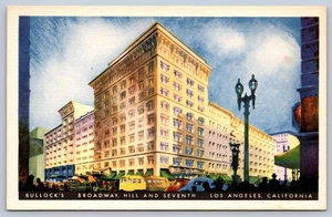 Los Angeles Kalifornien Bullock's Broadway Hill und siebte Postkarte - Bild 1 von 2