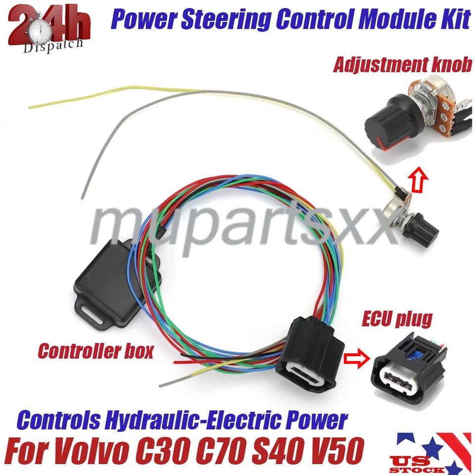 Hydraulic Electric Power Steering Controller Kit for Volvo C30 C70 S40 V50 Foto 1 de 4