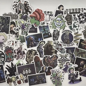 Beetlejuice Tim Burton Film Aufkleber Abziehbild Laptop Wasserflasche Skateboard Stck 50 - Bild 1 von 7