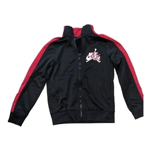 Air Jordan Nike Black/Red Warm Up Track Full Zip Jacket Youth Size 5-6 - Picture 1 of 10