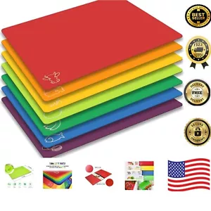 Flexible Plastic Cutting Mats with Anti-Skid Back - BPA-Free and Dishwasher Safe - Picture 1 of 9